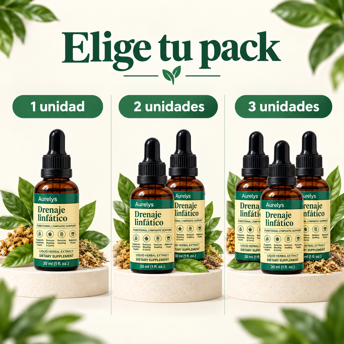 Linfatica Gotas de bienestar- Apoyo para reducir la hinchazón