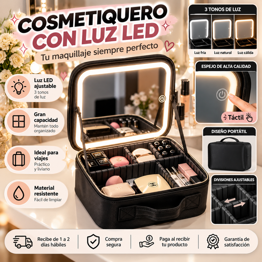 Cosmetiquero con luz Led Tiniix g5