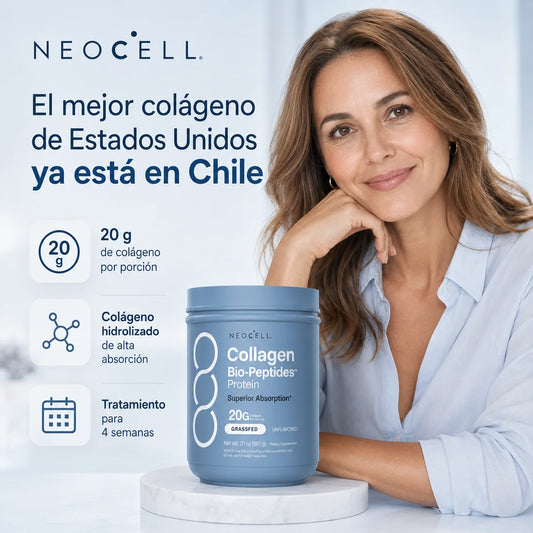 NeoCell™ | Colágeno Hidrolizado Grass-Fed 567 g | Sin sabor · 20 g de colágeno y 18 g de proteína