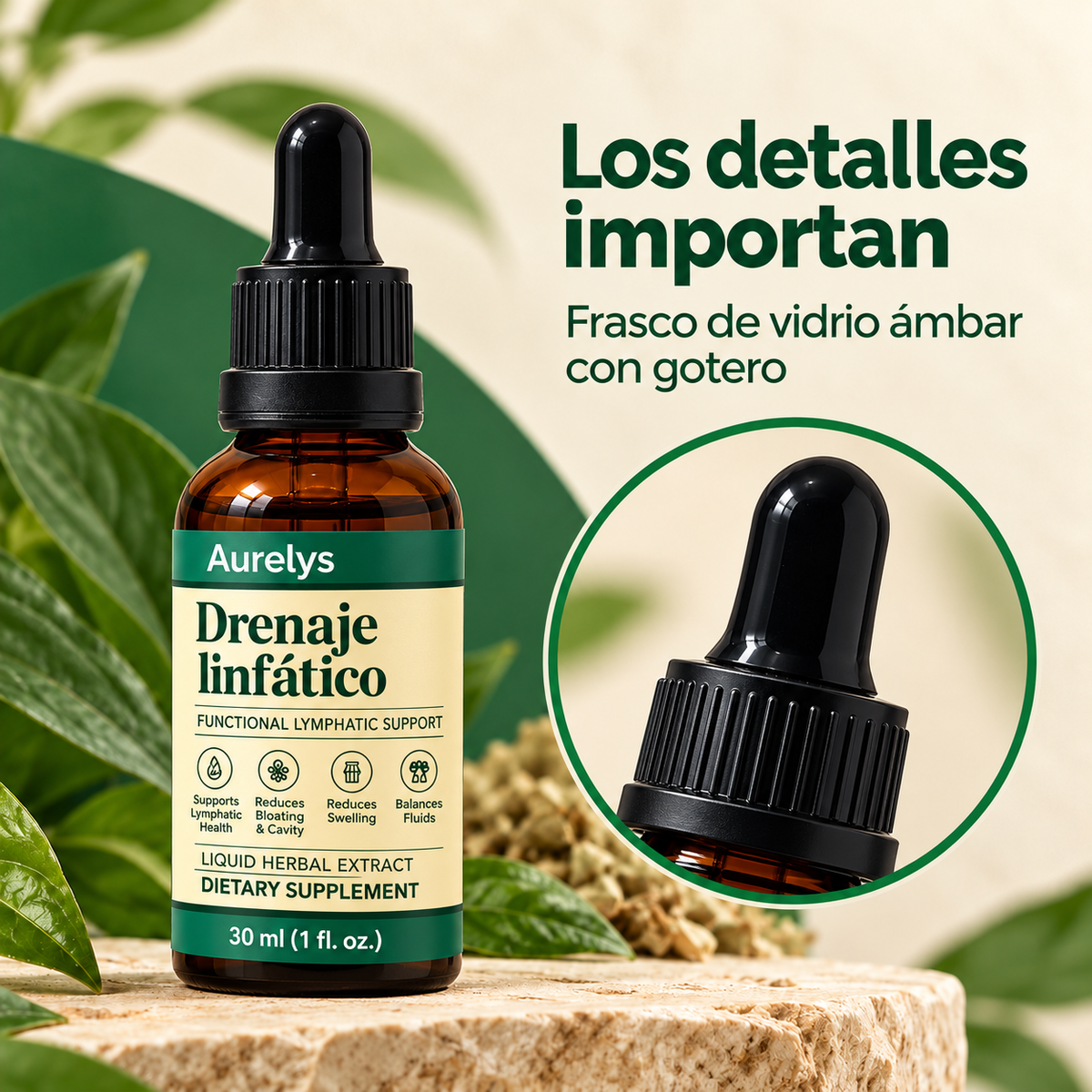 Linfatica Gotas de bienestar- Apoyo para reducir la hinchazón