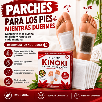 Parches Desintoxicantes Naturales 30 Unid .- Kinoki Detox™